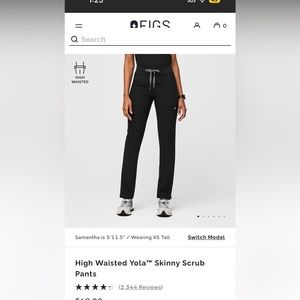 Figs skinny scrub pants